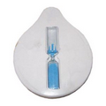 Blank Water Drop Shaped Sand Timer with Suction Cap, Long Leadtime